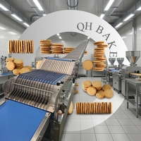Ligne de production de biscuits sandwich, machine automatique de sandwichage de biscuits avec remplissage de crème et emballage
