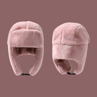 Moda cálido oído proteger cabeza calentador al aire libre aviador sombrero pescador hombre invierno mullido sombrero de piel
