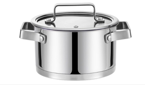 Ensemble de cuisine moderne <span class=keywords><strong>en</strong></span> acier inoxydable de haute qualité, comprenant des casseroles, une marmite et une poêle – Poêle à gaz individuelle personnalisée pour la maison - Product Image 2