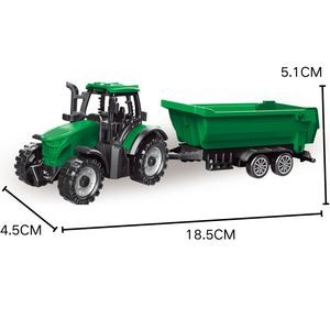PANDAS Die-Cast Plastic Farm Tractor Toy Simulación Sliding Farmer Truck Vehículo Carro de transporte para niños - Product Image 6