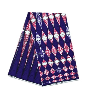 Tissus africains imprimés à la cire 2023, vente <span class=keywords><strong>en</strong></span> gros, nouveau modèle, 100% polyester, tissu Ankara doublement imprimé à la cire - Product Image 5