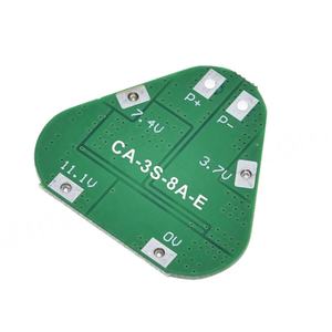 แผงป้องกันแบตเตอรี่ลิเธียม 3S 12V 18650 11.1V 12.6V ป้องกันการชาร์จเกินและการคายประจุเกิน 8A สำหรับแบตเตอรี่ 3 เซลล์ Li-ion BMS PCM PCB - Product Image 2