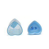 XINLE Nouveau logo d'impression personnalisé 8mm 12mm Coupe-crayon en plastique à deux trous Taille-crayon personnalisé en forme de coeur fantaisie