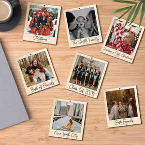 Faveurs de fête, plaque personnalisée d'annonce de <span class=keywords><strong>naissance</strong></span> de bébé, cadeau souvenir photo, cadre d'album photo en bois - Product Image 5