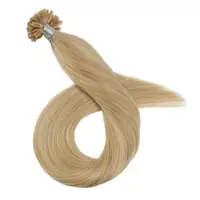 U-образные предварительно скрепленные волосы для наращивания, 1 г, 1 нить, натуральные 100% натуральные человеческие кератиновые волосы без повреждений