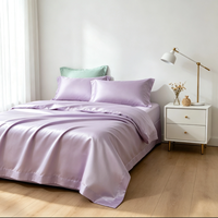 ShiSilk Housse de couette 100% soie, motif dessin animé, faite à la main, écologique, douce pour la peau, luxe moderne, toutes saisons, pour hôtel et maison, taille QUEEN 94*98 19