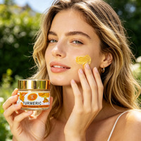Crème hydratante apaisante sans huile pour le visage 50g, correcteur de taches brunes, éclaircissante, nourrissante, au curcuma, pour un teint lumineux