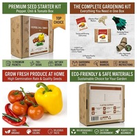 Kit de jardinage Pots de tourbe en papier durable Etiquette de sol pour plantes Pépinière Germination Semis Kit de démarrage pour la décoration intérieure