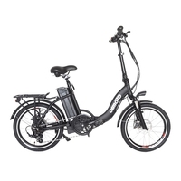 Mejor venta plegable mini e-bicicleta Mini e-bike aleación ligera 18650 batería de iones de litio 20 pulgadas bicicleta plegable eléctrica