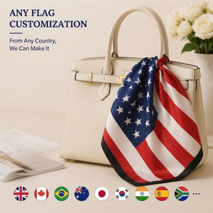 Custom National Flag Print <b>Square</b> <b>Scarf</b> Any Size Customization OEM Personalized Country Flag Bandana <b>Scarf</b> - Product Image 3