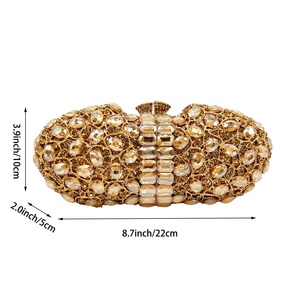 Rhinestone Pillow Evening Bag for Women Shinny Gemstone <b>Clutch</b> Purse Formal Occasion Handbag <b>Wedding</b> Purse - Product Image 6