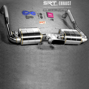 Sistema de escape de alta calidad, silenciador para Porsche boxster/cayman 718, <span class=keywords><strong>Porsche718</strong></span> cat back con control de válvula y tubo de bajada - Product Image 2