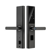 Cerradura Inteligente Biométrica con Huella Dactilar, Integración con Tuya WiFi Smart Home, Desbloqueo Remoto por Aplicación, Cerradura Electrónica con Contraseña para el Hogar