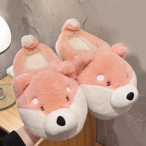 StepGrace mignon dessin animé chien conception nouveauté en peluche chaud antidérapant plate-forme moelleux hiver maison pantoufles <span class=keywords><strong>pour</strong></span> femmes Pantuflas - Product Image 4