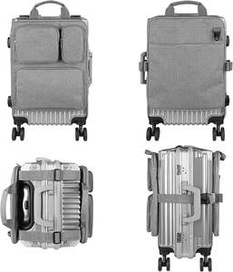 ที่แขวนกระเป๋าเดินทางแบบปรับได้สำหรับแขวนกระเป๋าเสริม อุปกรณ์เสริมการเดินทางอเนกประสงค์แบบแฮนด์ฟรีสำหรับการเดินทางเพื่อธุรกิจและวันหยุดพักผ่อน - Product Image 6