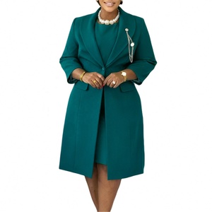 Costumes pour femmes africaines de haute qualité, élégants, avec veste et robe ajustées, ensembles deux pièces pour femmes - Product Image 3
