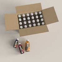 Vente flash : Bouteille en plastique PET réutilisable de 250 ml, 350 ml, 500 ml pour jus de fruits maison, boissons gazeuses, emballage rechargeable
