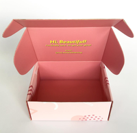 Boîtes à colis personnalisées en couleur, petites, décoratives, en carton ondulé, avec laminage mat, doublure en éponge, logo, petite taille, cadeaux