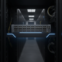 QFX5210-64C-AFO2 Switch Jaringan 100GbE 64 Port QSFP28 Layer 3 Store and Forward 2.1Bpps Switch Fiber Kepadatan Tinggi