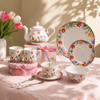 Jolies tasses à café en céramique, tasses à thé au lait en forme de tulipe, tasses à petit-déjeuner, vaisselle, cadeaux d'affaires pour la cuisine