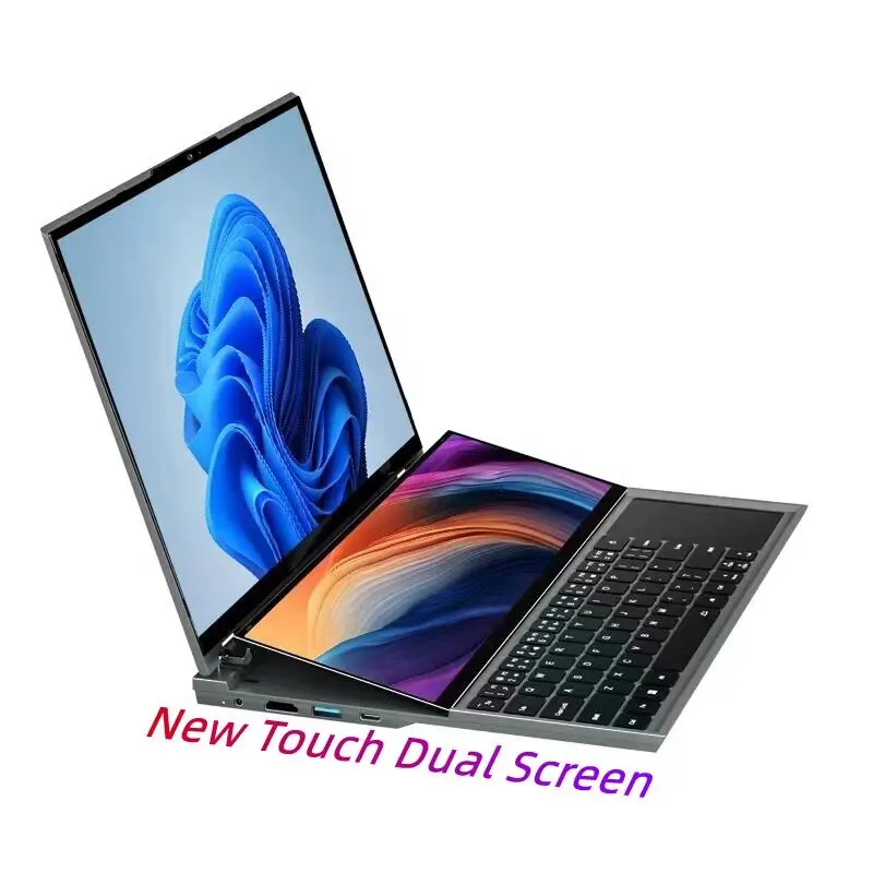 Oem ZBook Pro ux582 16 inch + 14 inch cảm ứng 2 màn hình kép đôi màn hình 64GB 2TB 4TB SSD Intel Core i7 10750H 10th Gen máy tính xách tay