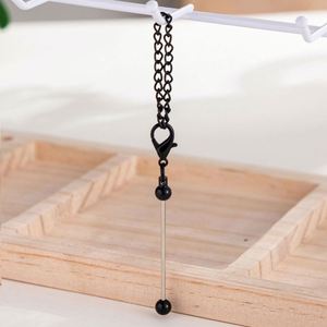 DIY Mini Beaded Plastic Heart-Shaped Keychain-Customizable Alphabet Pattern Bag Charm Candy Color Keyring Modern Creative Gift - Product Image 3