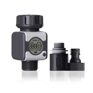 Digital Garden <b>Water</b> <b>Flow</b> <b>Meter</b> with Backlit LCD Display, IPX6 Waterproof Hose Outdoor Hose, Gallons - Product Image 1
