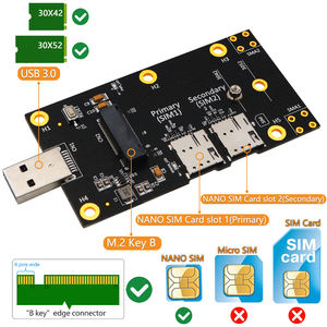 Modulo 5G 4G LTE NGFF <span class=keywords><strong>M</strong></span>.<span class=keywords><strong>2</strong></span> b-key key-b a USB 3.0 scheda Riser adattatore di segnale (doppio Slot Nano SIM) - Product Image 6