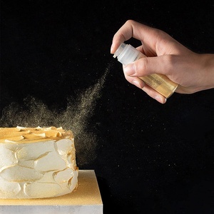 Spray de paillettes comestibles JIUPIN Gold - Paillettes comestibles pour boissons, aliments et décoration de gâteaux - Décorations pour gâteaux et desserts - 5g - Product Image 1