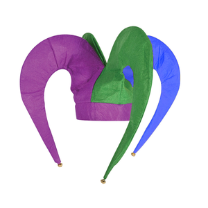 Chapeau de clown farceur coloré, chapeau amusant de harlequin, chapeau de fête original, chapeau de <span class=keywords><strong>carnaval</strong></span>, masque de fête <span class=keywords><strong>d</strong></span>'Halloween, accessoire pour spectacles de cirque - Product Image 3