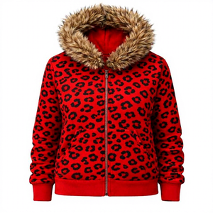Sudadera con Capucha Reversible de Doble Cremallera, Diseño Personalizado, Tejido Polar Resistente, para Hombre y Mujer, con Forro de Piel Sintética, Transpirable y de Secado Rápido - Product Image 1