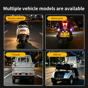 Luz LED para Matrícula, Lámpara de Advertencia Intermitente Tipo Ojo de Diablo, Luz Trasera para Motocicleta y Bicicleta, Mejora de Equipamiento - Product Image 4