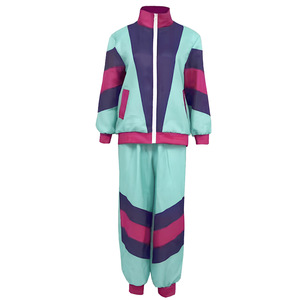 Women's <b>Retro</b> Hip Hop <b>Tracksuit</b> Set Long Sleeve Jacket And Pants Two Piece Sport Casual Wear Breathable Design - Product Image 5