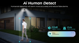 4Mp Dual Lens Super Wide Angle Panoramic Dome Camera Indoor <strong>Binocular</strong> Spotlight Night Vision Motion Detection Wi-Fi Connectivity - Product Image 5