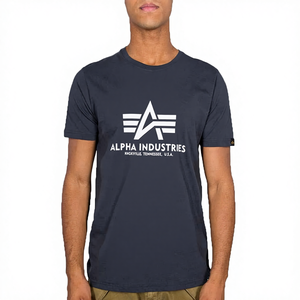 Camiseta Básica Vintage para Hombre de <span class=keywords><strong>Alpha</strong></span> <span class=keywords><strong>Industries</strong></span> con Estampado Opaco de Manga Corta y Cuello Redondo - Product Image 1