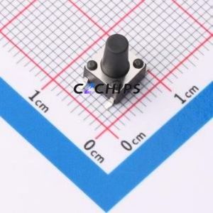 ZX-QC66-9.5TP Tactile Switch SMD-4P,6x6mm Switch Single Pole Single Throw Round Button 2.6N Vertical Mount - Product Image 1