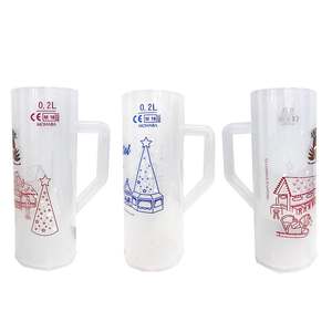 Ev için 200ML gıda sınıfı plastik şampanya bardak isı direnci yaratıcı kullanımlık bira Stein - Product Image 6