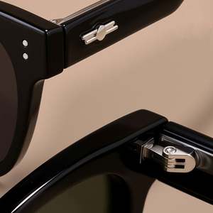 Lunettes de soleil polarisées carrées vertes tendance 2025 avec logo personnalisé pour hommes et femmes, avec rivets, en acétate, pour la conduite - Product Image 5