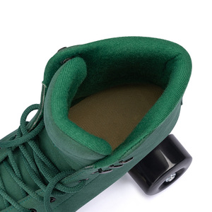 Microfiber da con lăn Skate cổ điển cao TOP đôi hàng giày trượt con lăn cho trong nhà ngoài trời với ánh sáng lên dây giày - Product Image 4