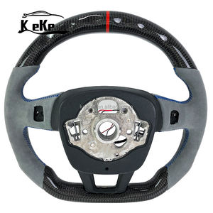 Volant universel en fibre de carbone LED pour <span class=keywords><strong>Audi</strong></span> A4 A5 A6 A7 A8 Q5 Q7 Q3 RS3 Modèles <span class=keywords><strong>Sport</strong></span> Design personnalisé - Product Image 4