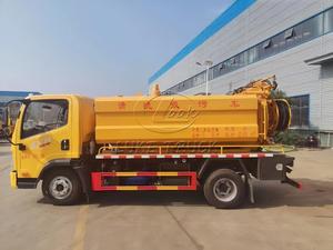 รถบรรทุกไฮโดรแวคคั่ม FAW Hu-V 4×2 ถังเก็บน้ำแบบติดด้านข้าง 6 ลูกบาศก์เมตร, ฉีดน้ำแรงดันสูงและดูดน้ำแบบสุญญากาศ, ผลิตตามสั่งจากโรงงานดั้งเดิม - Product Image 2