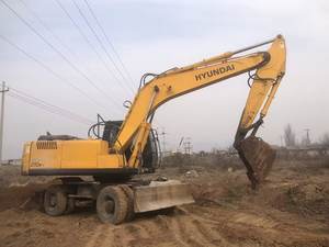 Corée du Sud fait Original peint Hyundai R210w-7 pelle à roues pas cher prix Robex 210W 21ton utilisé pelle sur pneus 210w-7 210w-9 - Product Image 6