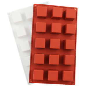 Fabricante de China, precio de fábrica, cubitos de hielo de silicona cuadrados y moldes de chocolate, herramientas para pasteles - Product Image 3