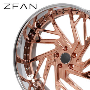 Nouvelles jantes en aluminium forgé OEM personnalisées, 2 pièces, 18-28 pouces, concaves profondes de 25 mm, finition chrome poli, 5x127/120/114.3/130/112 - Product Image 3