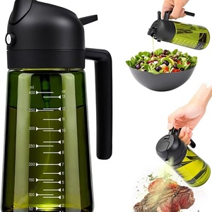 Spruzzatore d'<span class=keywords><strong>Olio</strong></span> in Vetro <span class=keywords><strong>per</strong></span> Cucina (16oz/470ml) con Scala Graduata, Dispenser 2 in 1 <span class=keywords><strong>per</strong></span> <span class=keywords><strong>Friggitrice</strong></span> <span class=keywords><strong>ad</strong></span> <span class=keywords><strong>Aria</strong></span> e Barbecue G25-914 - Product Image 1