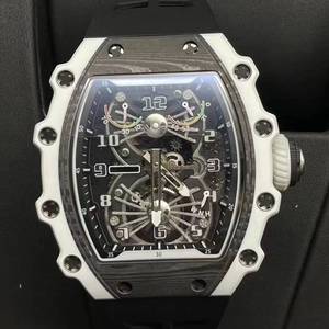 Montre mécanique de luxe sportive pour homme, étanche, avec tourbillon squelette, revêtement lumineux, affichage double aiguille, haute qualité RM21-02 - Product Image 2