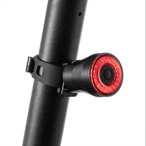 Rockbros Q5 khung kép thông minh Phanh Xe Đạp ánh sáng đèn hậu xe đạp cảm biến tự động không thấm nước LED đi xe đạp ánh sáng phía sau xe đạp