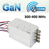 Modul GaN 150W 300-400MHz Penguat Daya Frekuensi Tinggi Penguat Daya Pita Lebar PA Sinyal RF Drone FPV 28V Perlindungan Keamanan Anti-Drone