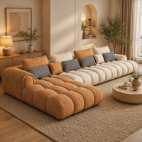 Canapé Sectionnel de Luxe en Velours Modulable en L, Meuble de Salon Haut de Gamme, Canapé Rembourré de Qualité Supérieure