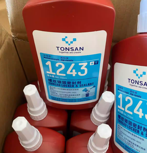 FM Tonsan 1423 Anaerobic <b>Threadlocker</b> Medium Viscosity Blue Adhesive for 6mm to 20mm Diameter Bolts - Product Image 1